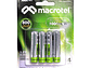 Pack 4 Pilas AAA Recargables Macrotel 1000mha MW-800 - Miniatura 1