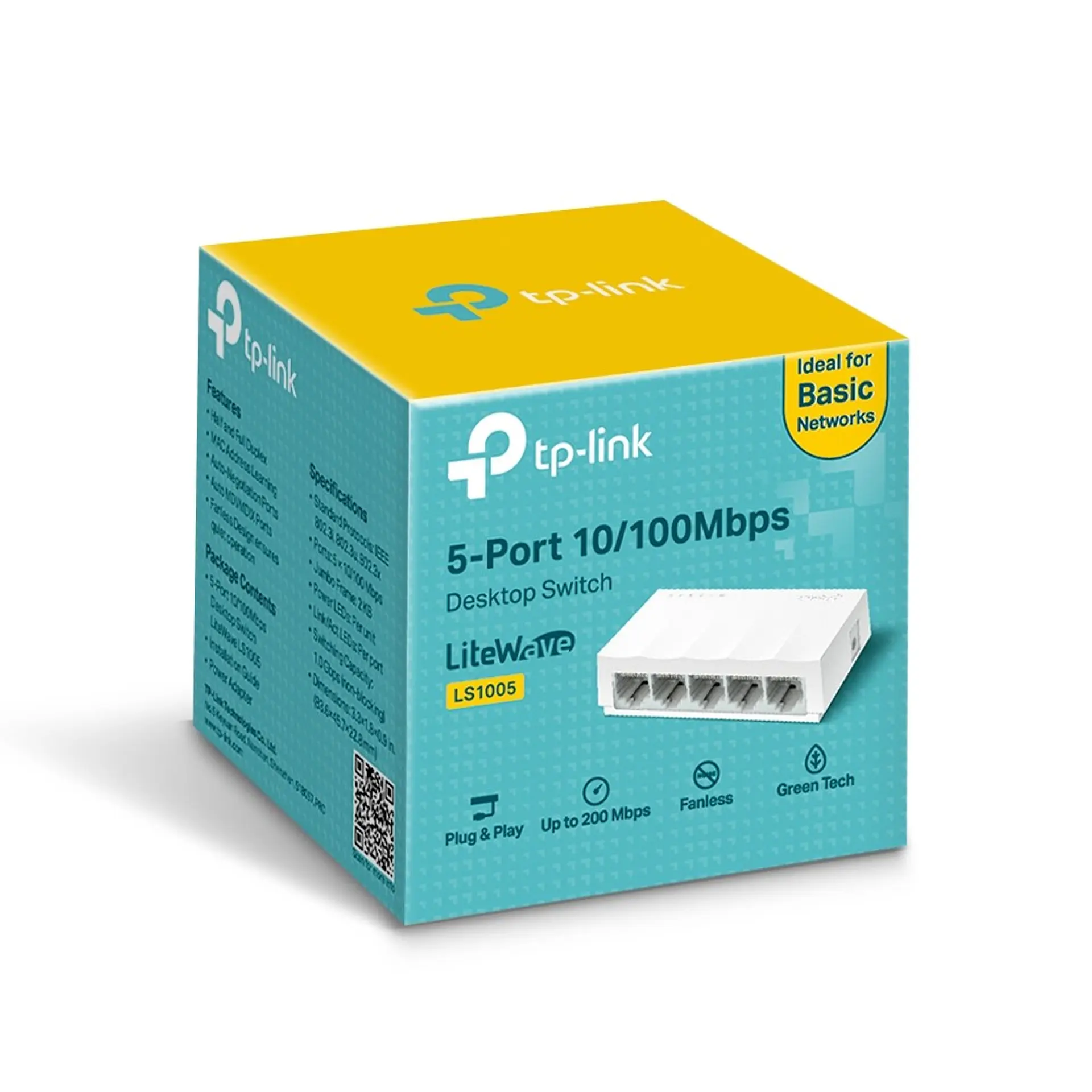 Switch Tp-Link 5-Port 10/100Mbps LS1005 6