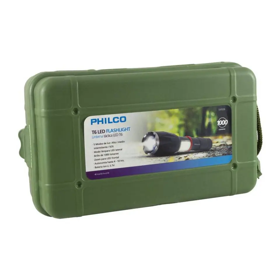 Linterna Dual Led Cree Recargable Philco SW936 2