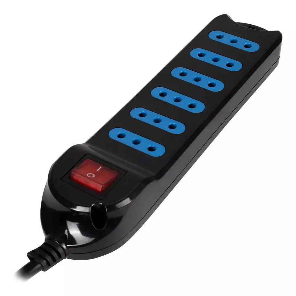 Alargador Eléctrico Philco XT30 3 Mts 6 Pos Negro 3