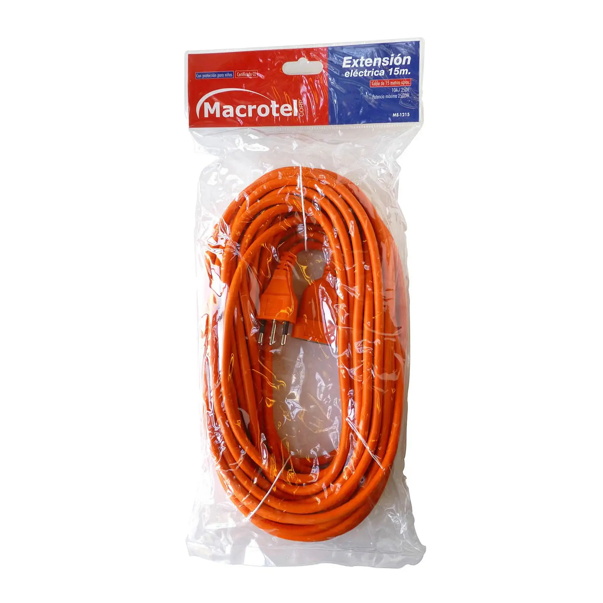 Alargador Extension Electrica 15 mts Macrotel ME-1215 2