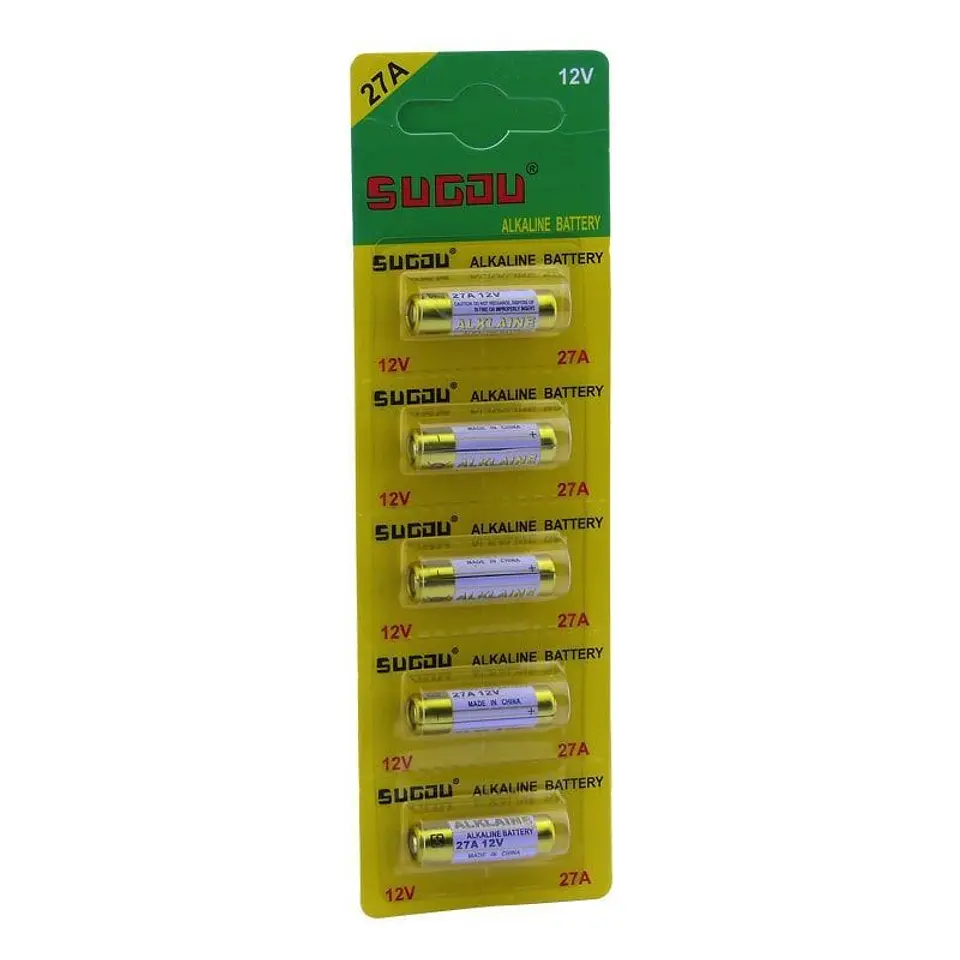 Pack 5 Pilas Sugou 27A Lr27 Alcalina Blister 1