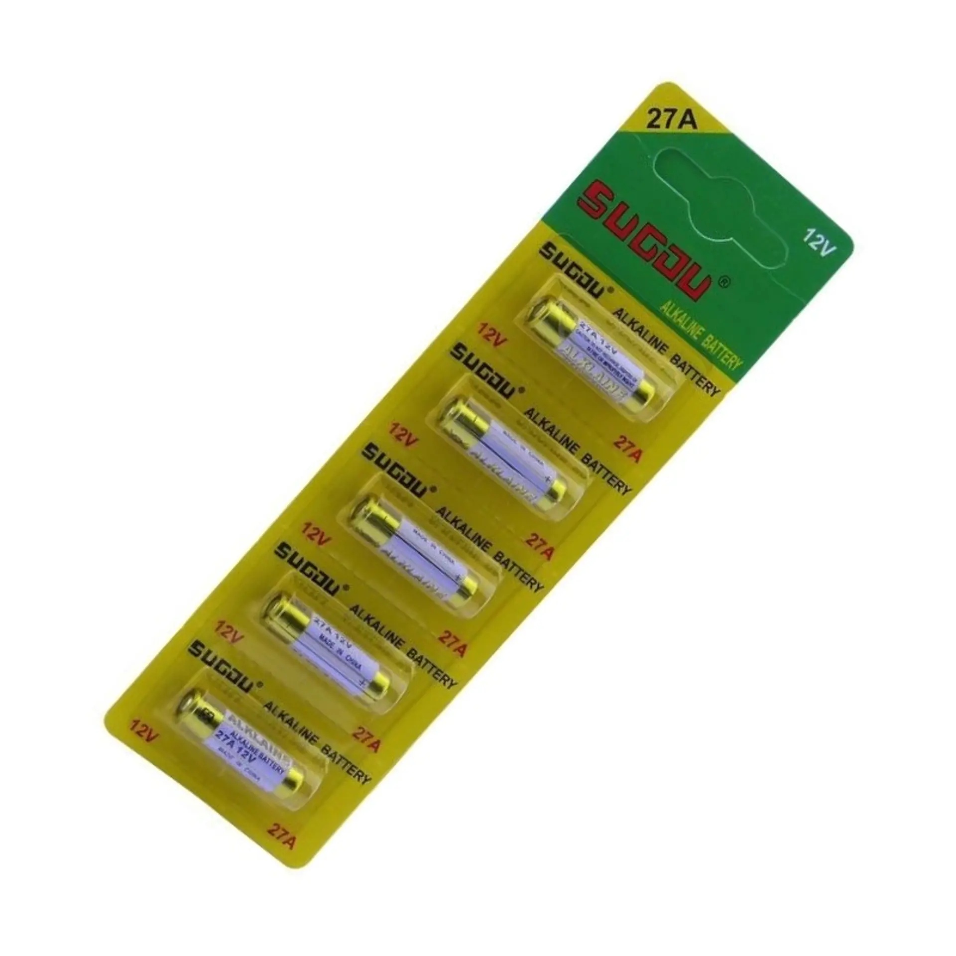 Pack 5 Pilas Sugou 27A Lr27 Alcalina Blister 3