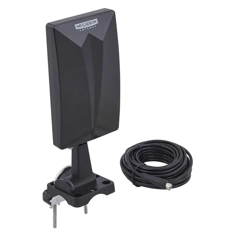 Antena TV Digital HDTV Megatron TVD con Cable 8mt 1