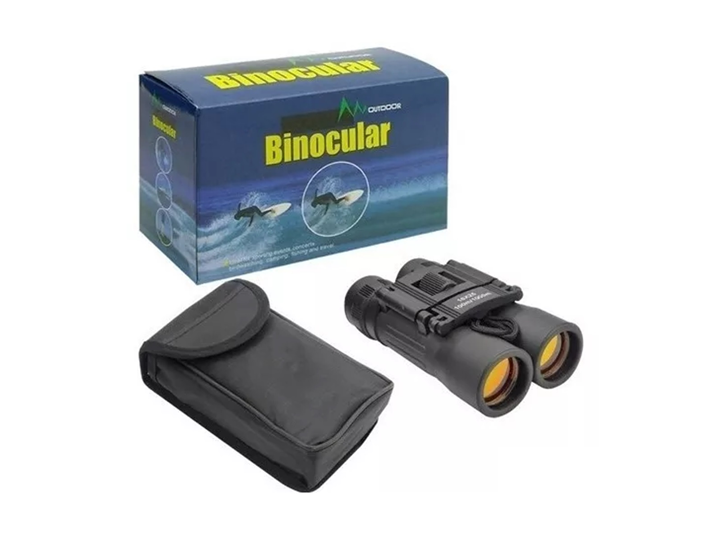 Binocular 10x25 Metálicos Dbbin51 Negro  2
