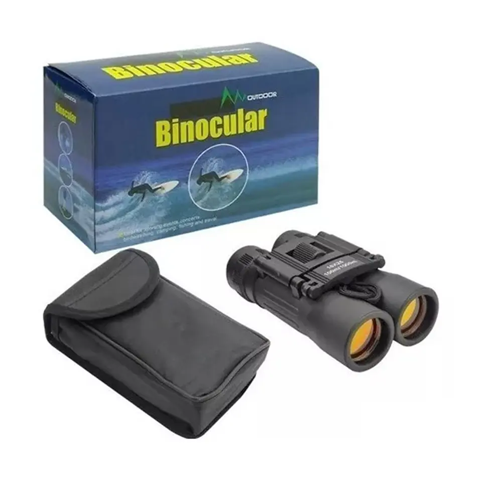 Binocular 10x25 Metálicos Dbbin51 Negro  2