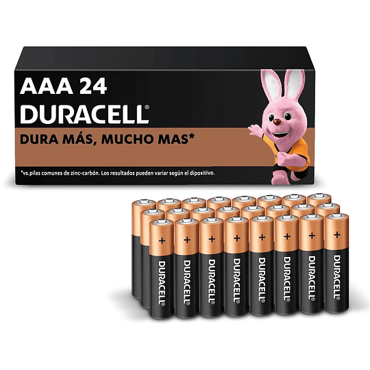 Pack 24 Pilas Duracell AA Alcalina Caja