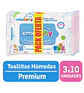 Toallitas Húmedas Emuwipes Premium 3x10 Un - Miniatura 1
