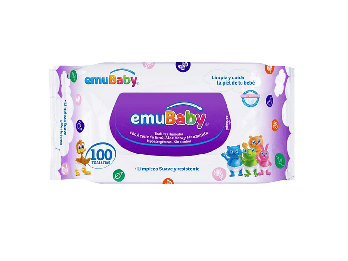 Toallitas Húmedas Emuwipes Superior 100 Un 2