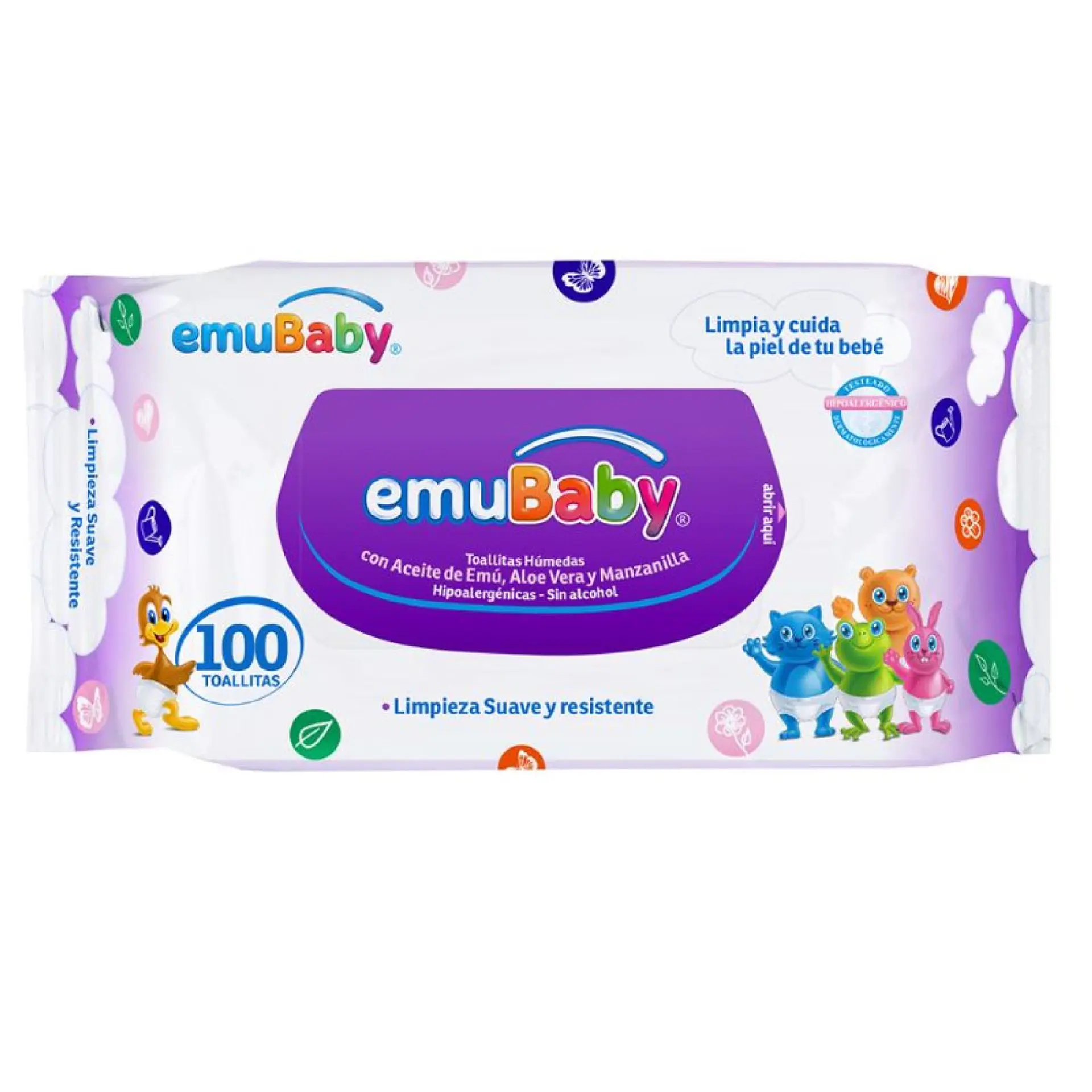 Toallitas Húmedas Emuwipes Superior 100 Un 2