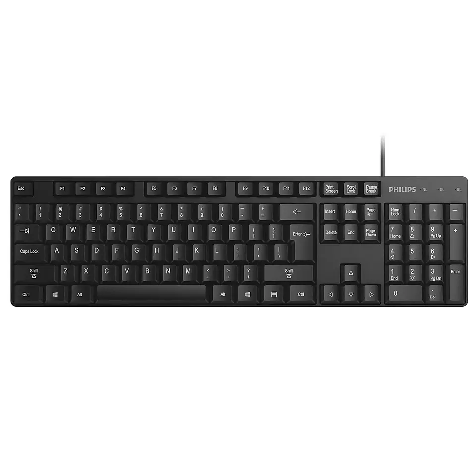 Teclado Usb Alámbrico Philips K254 SPK6254 1