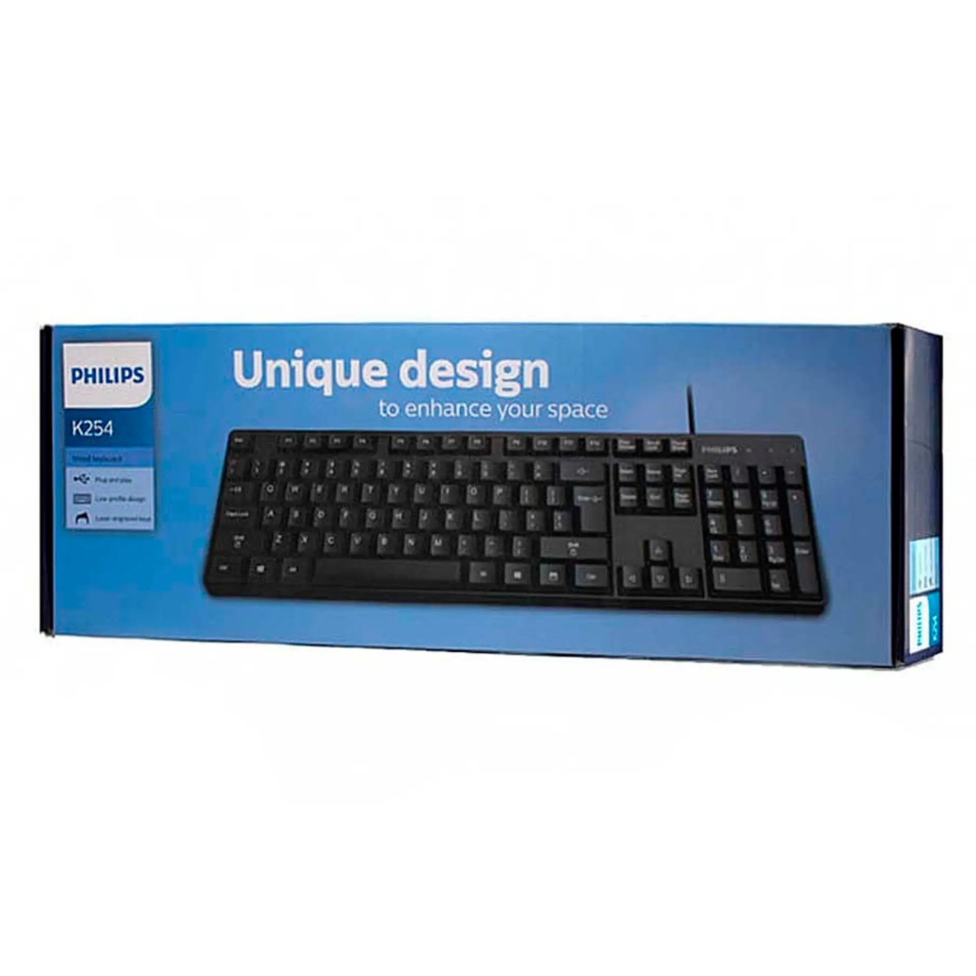 Teclado Usb Alámbrico Philips K254 SPK6254 4