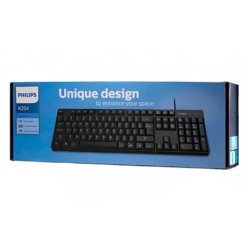 Teclado Usb Alámbrico Philips K254 SPK6254 4