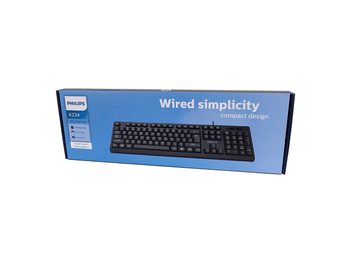 Teclado Usb Alámbrico Philips K234 SPK6234 5