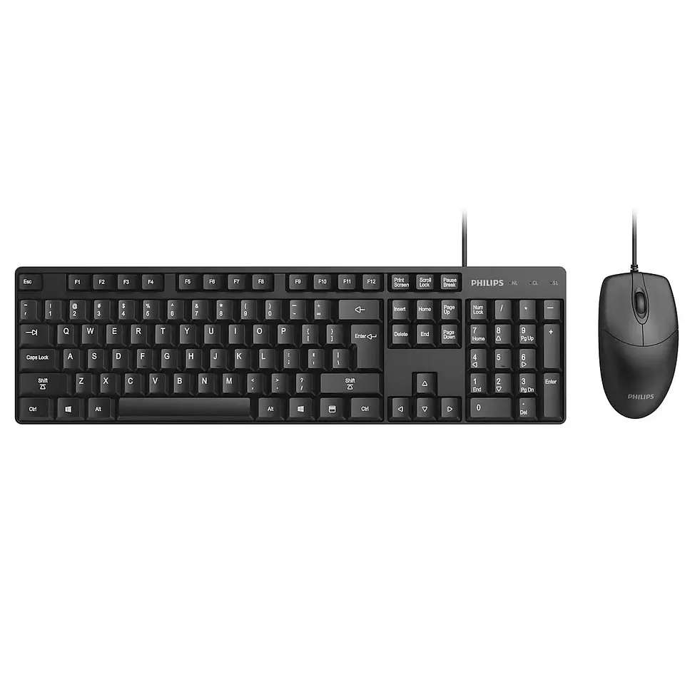 Kit Combo Teclado y Mouse Philips C224 SPT6254 1