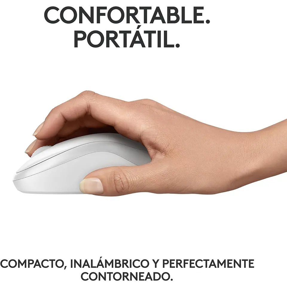 Mouse Bluetooth M240 Logitech Silent Blanco 6