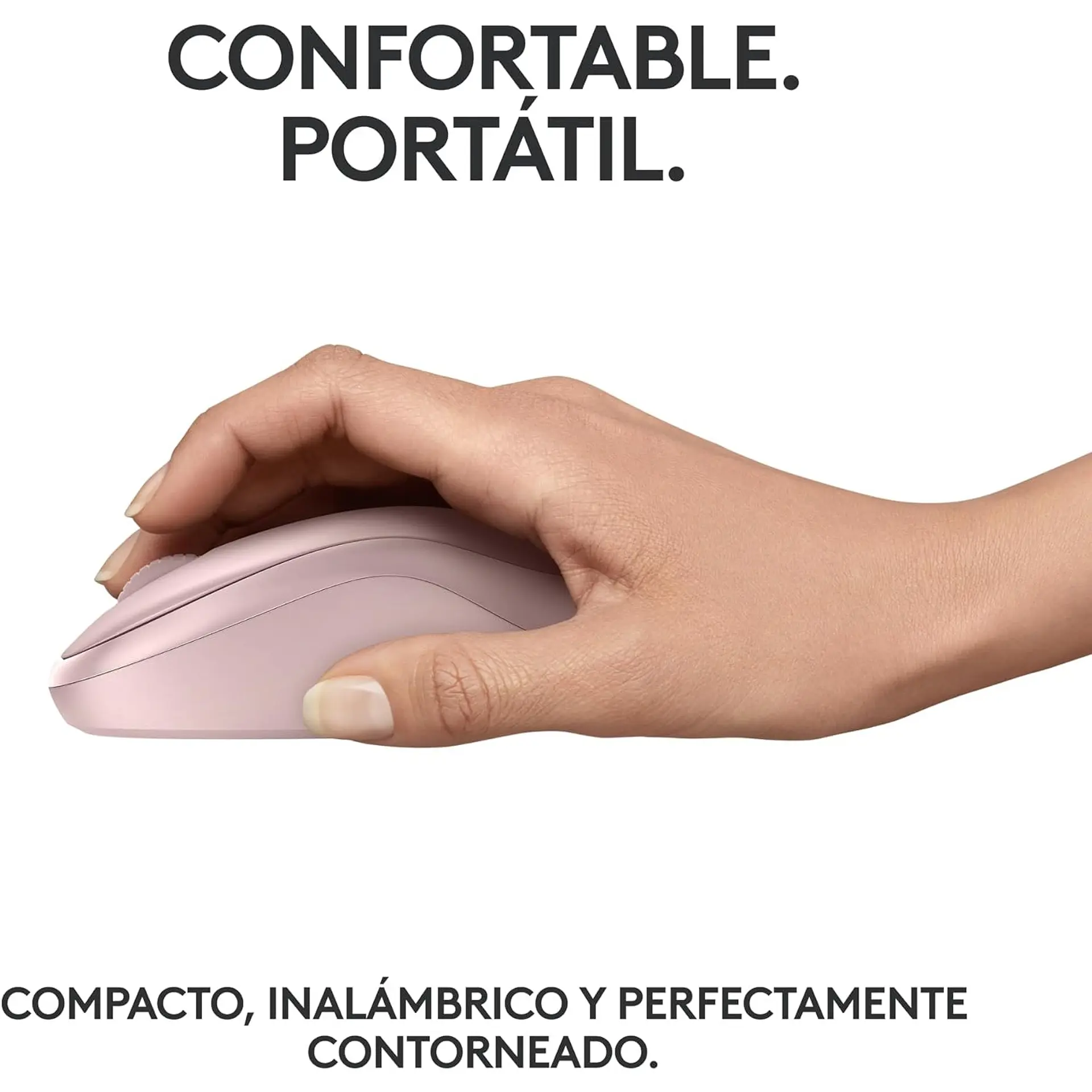 Mouse Bluetooth M240 Logitech Silent Rosado 6