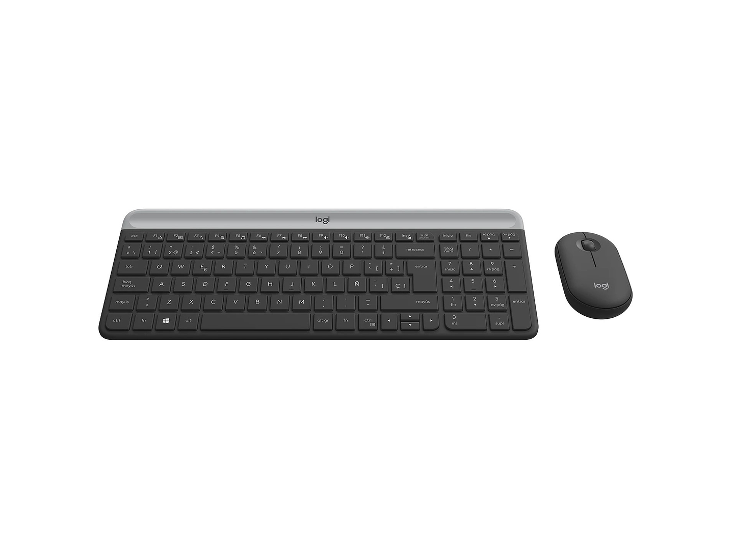 Kit Teclado y Mouse Inalámbrico Logitech MK470 Slim Combo 3