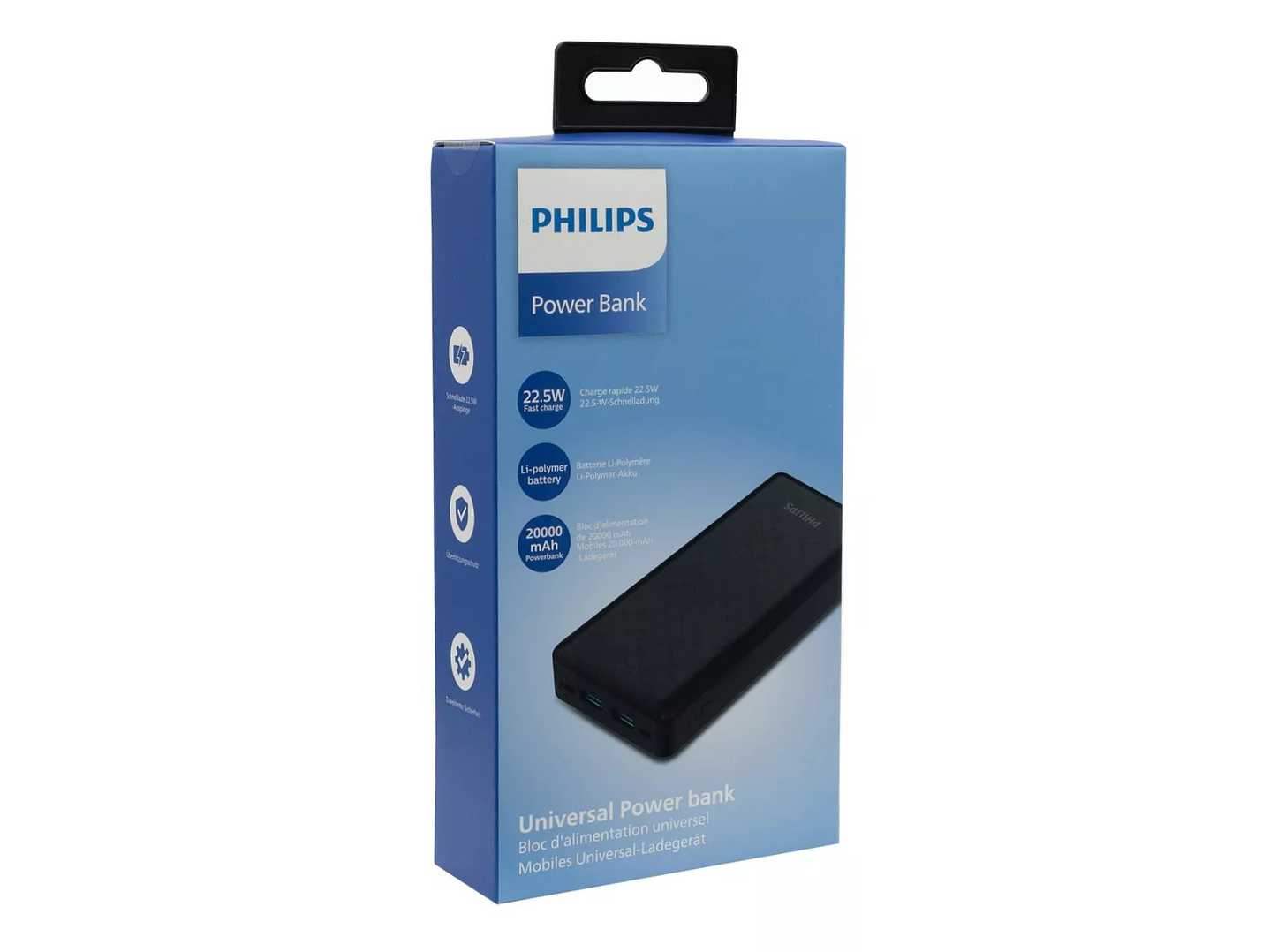 Powerbank Philips 20.000 Mah 22.5w Usb-c DLP8790HB 5