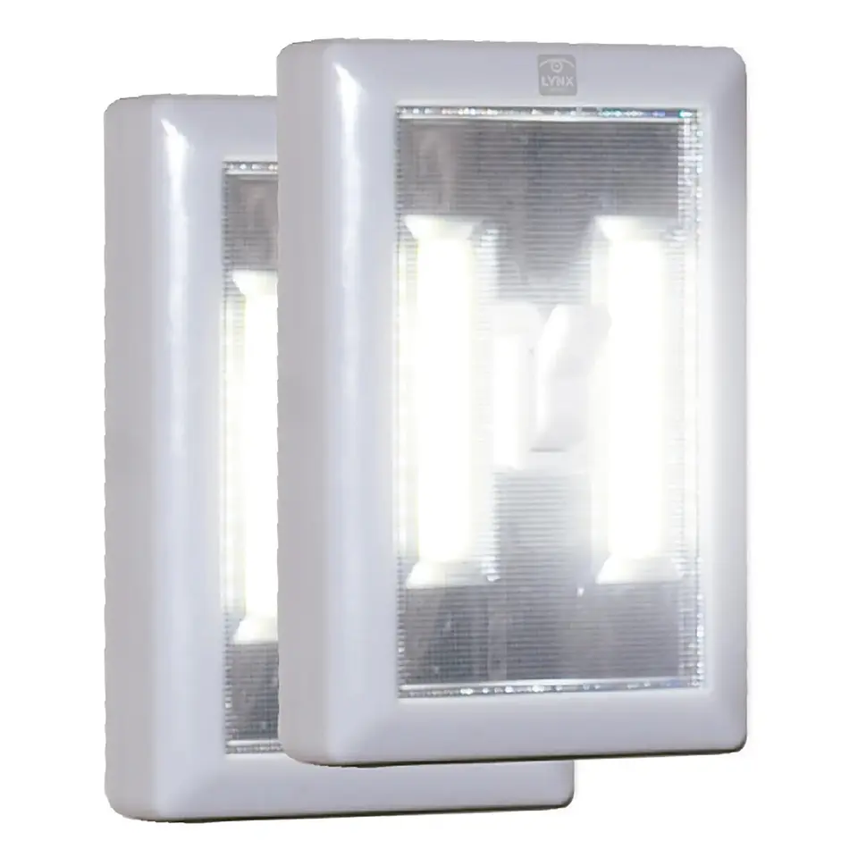 Kit 2 Luz De Emergencia Led A Pilas Lynx Security 2