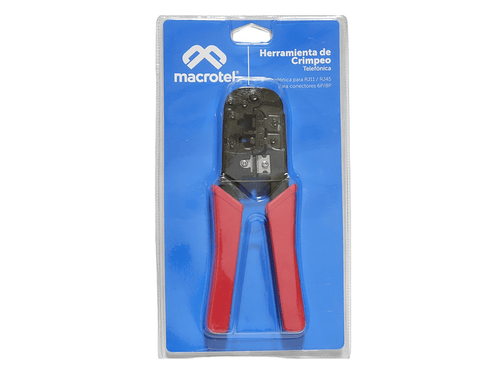 Herramienta Crimpeadora Macrotel Rj45 6P y 8P 4