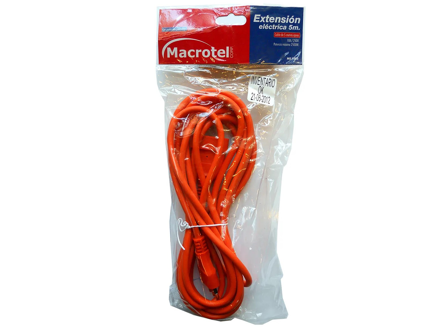 Alargador Extensión Eléctrica 5 mts Macrotel 3