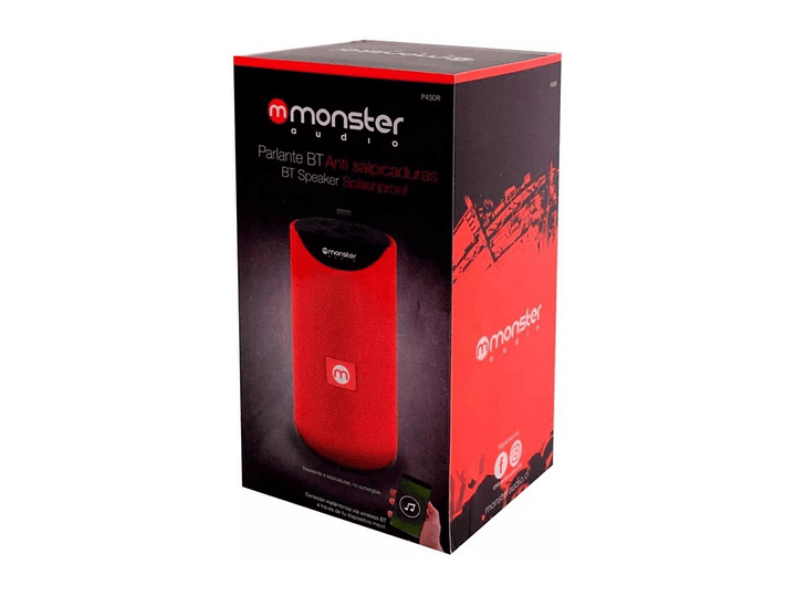 Parlante Bluetooth Monster 450R Rojo 2