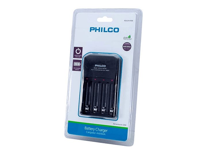 Cargador Pilas Philco AA y AAA Universal 2
