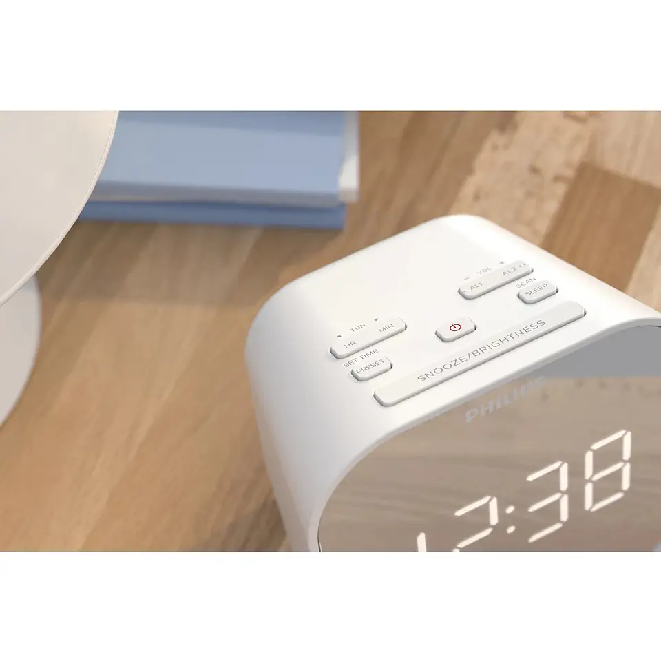 Radio Reloj Despertador Philips TAR4406 Espejo 9