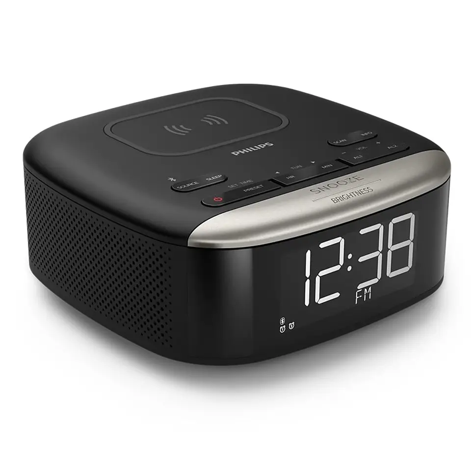 Radio Reloj Despertador Bluetooth y Cargador Philips TAR7606 1