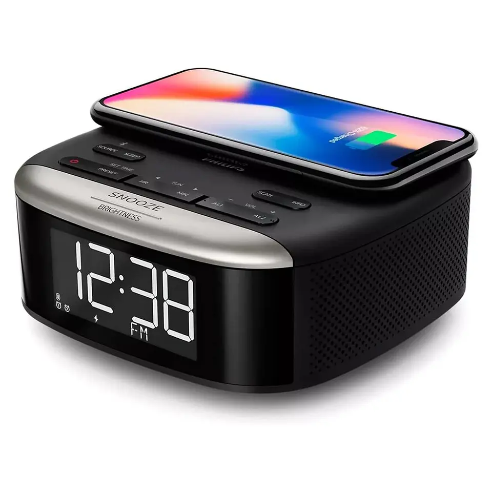 Radio Reloj Despertador Bluetooth y Cargador Philips TAR7606 5