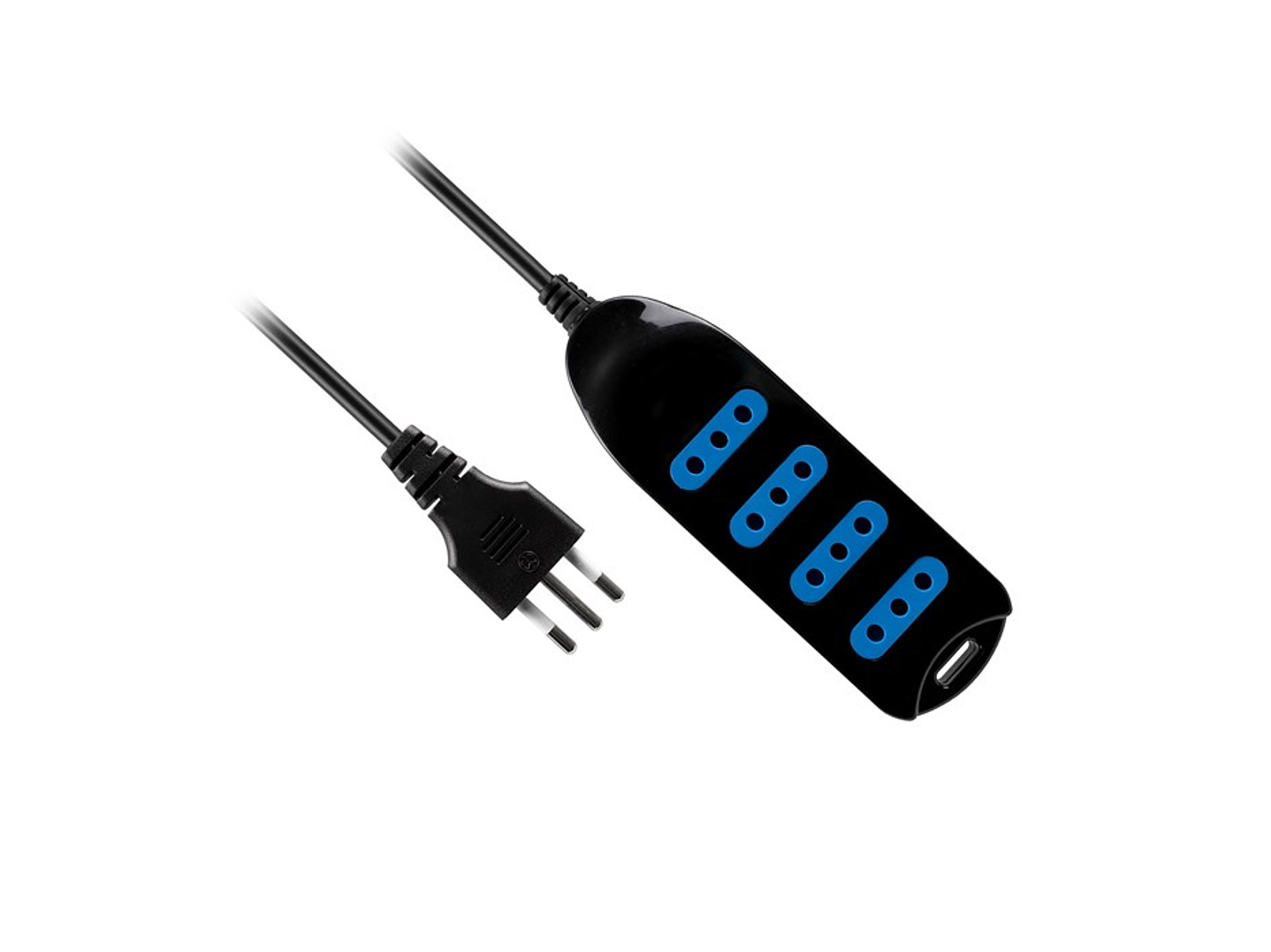 Alargador Eléctrico Philco 430N 3 Mts 4 Pos Negro 1