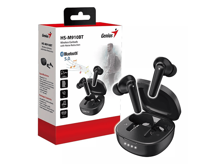 Audífono True Wireless Genius HS-M910BT Bt 5.3 5