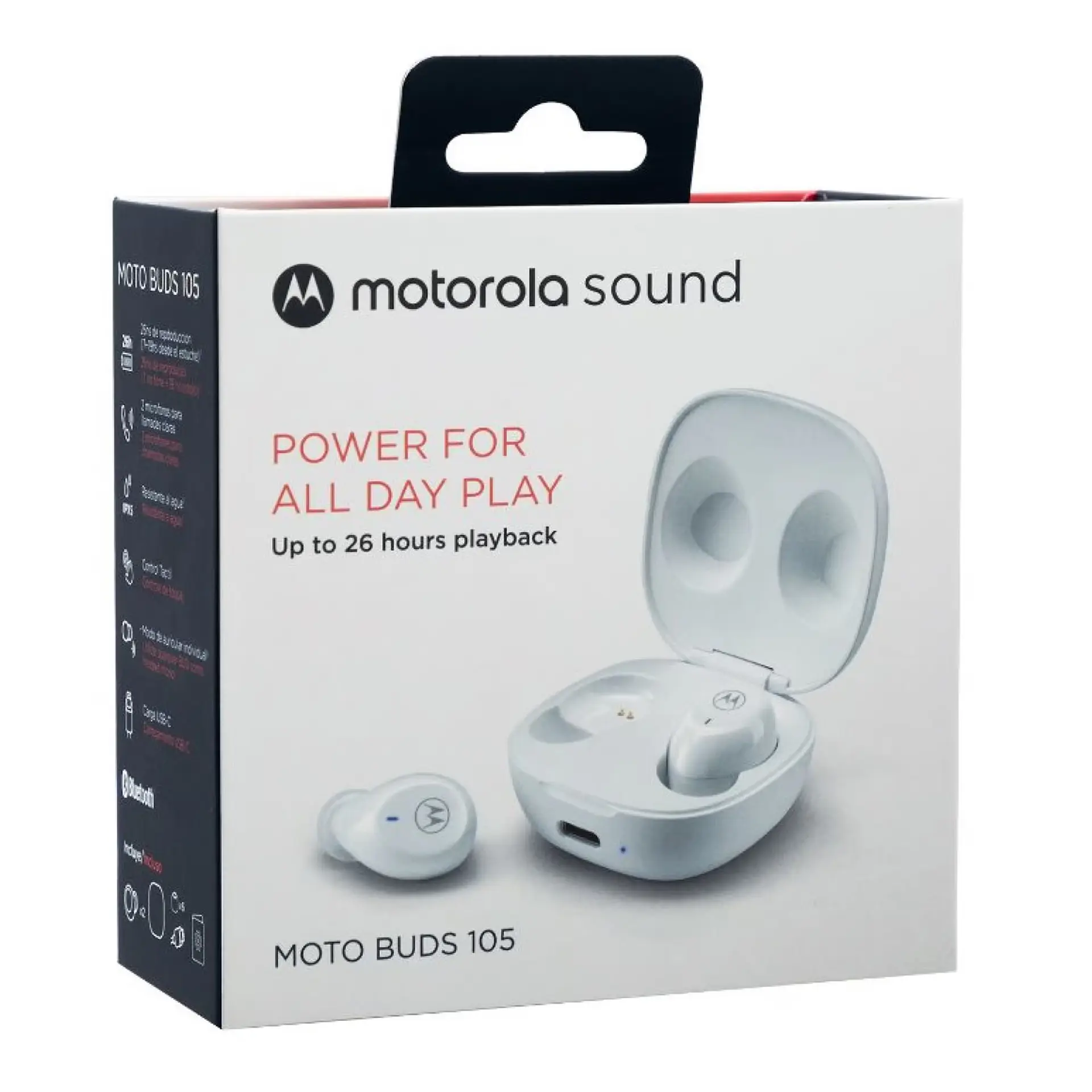 Audífonos Inalámbricos Motorola Moto Buds 105 Blanco 4