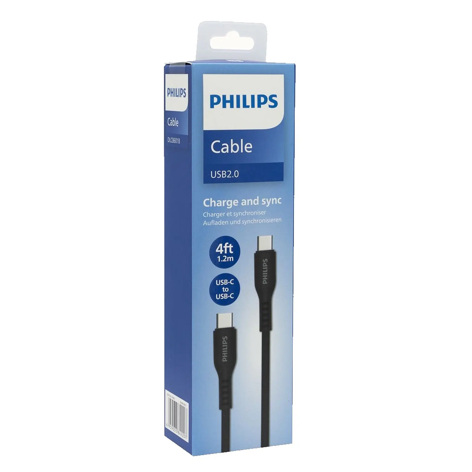 Cable Usb Tipo C A Usb Tipo C Philips PD 60W 1.2mt 4