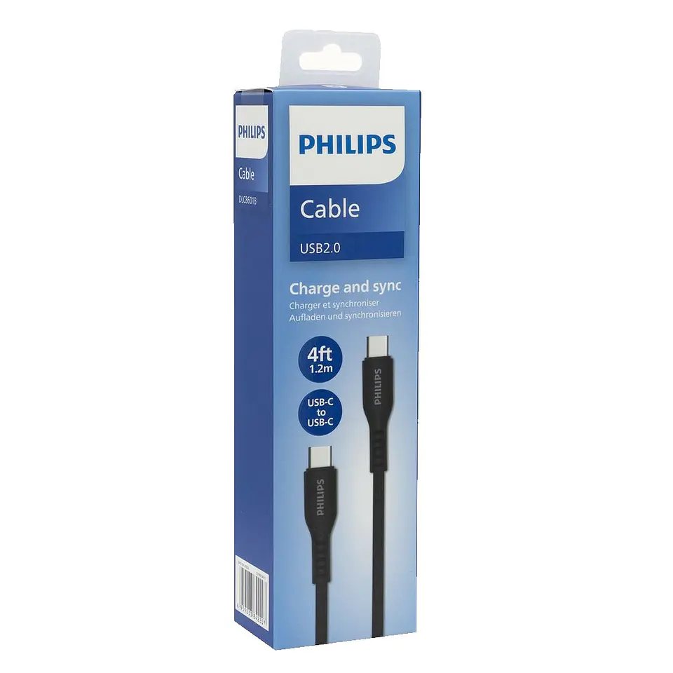 Cable Usb Tipo C A Usb Tipo C Philips PD 60W 1.2mt 4