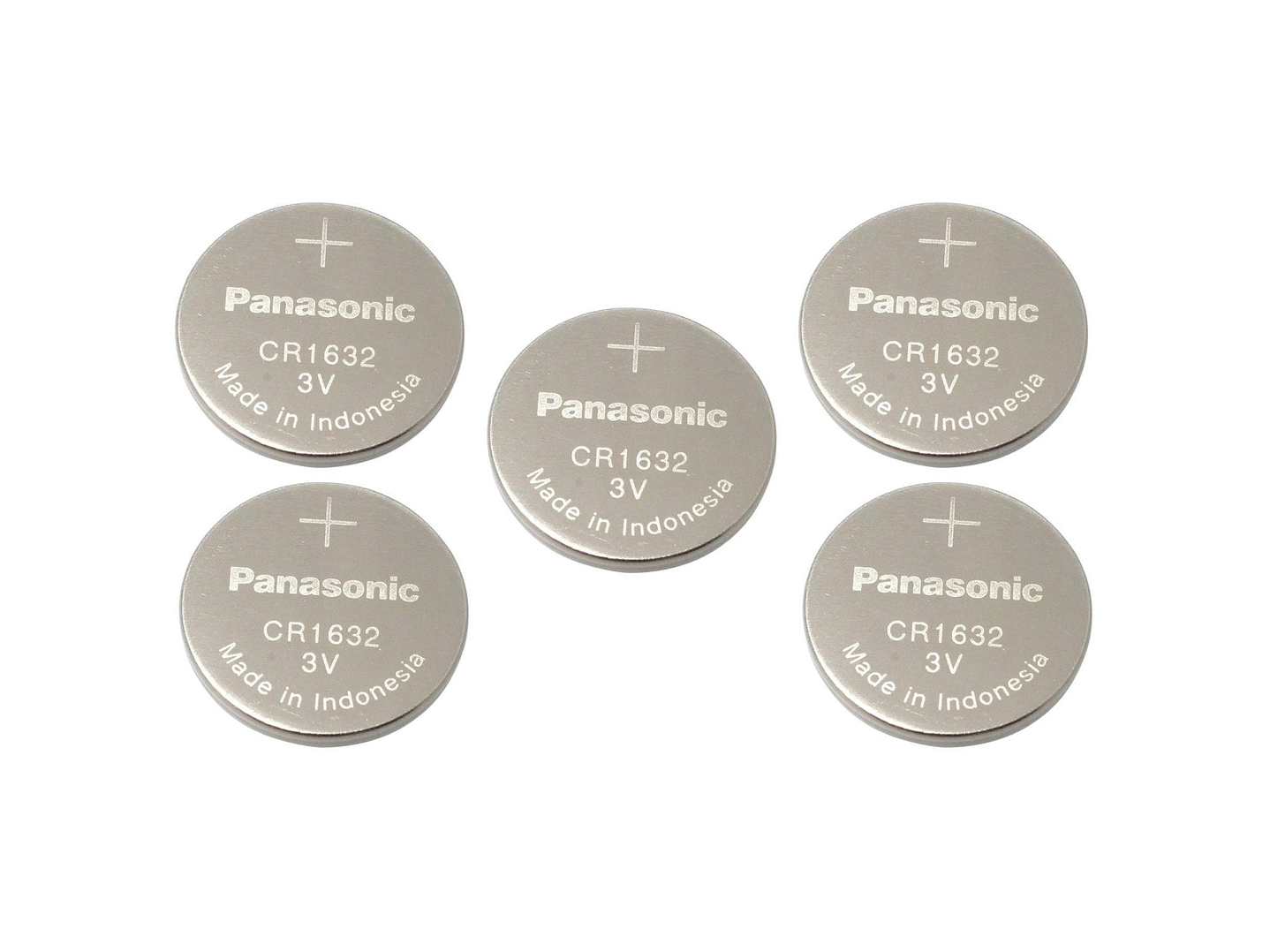 Pack 5 Pilas Panasonic Botón Litio Cr1632 3V 2