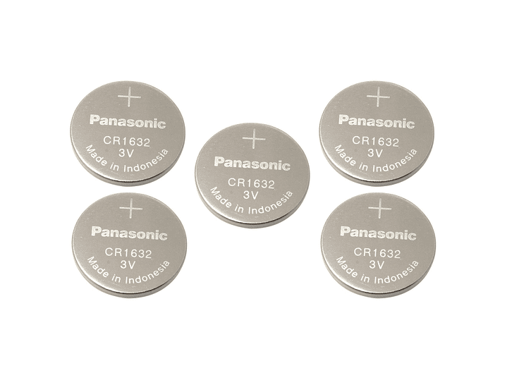 Pack 5 Pilas Panasonic Botón Litio Cr1632 3V 2