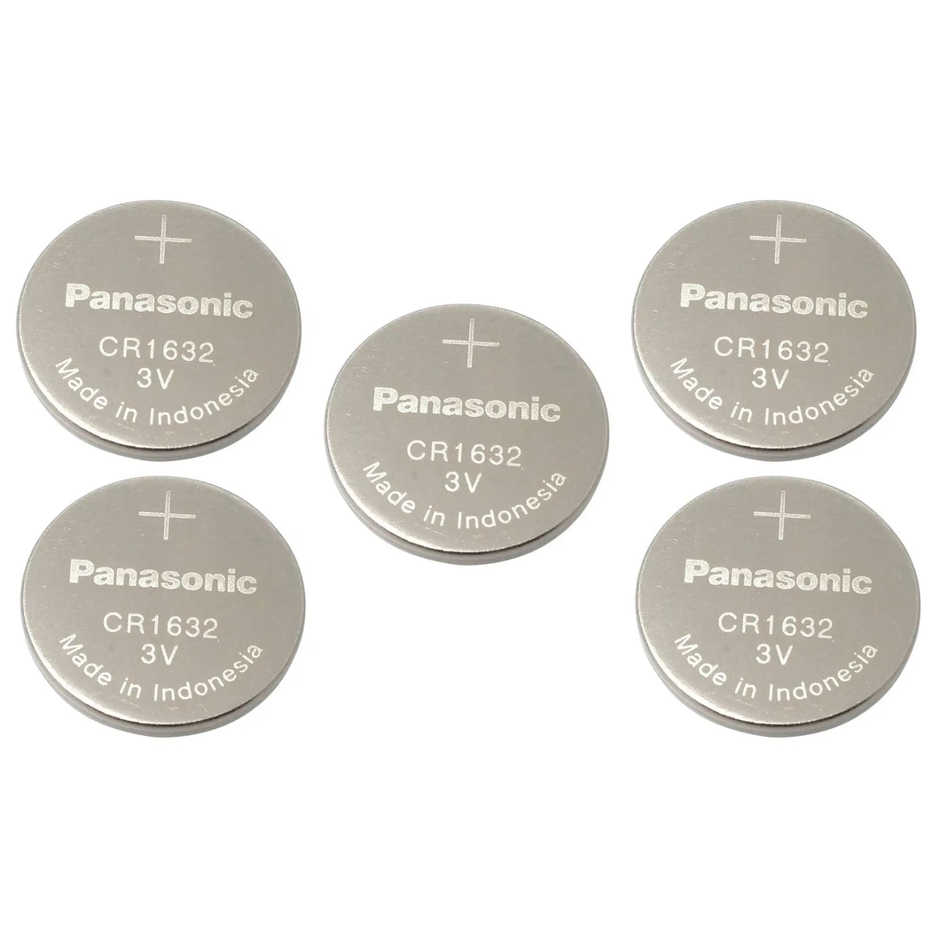 Pack 5 Pilas Panasonic Botón Litio Cr1632 3V 2