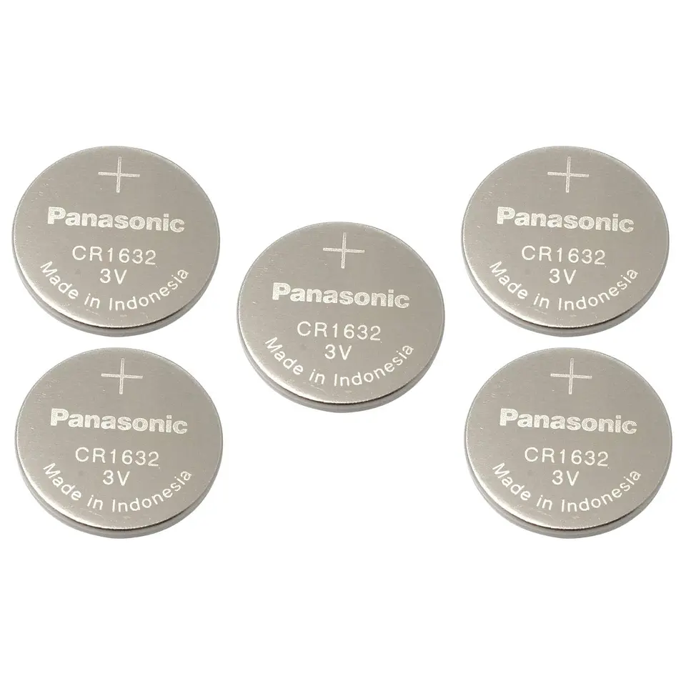 Pack 5 Pilas Panasonic Botón Litio Cr1632 3V 2