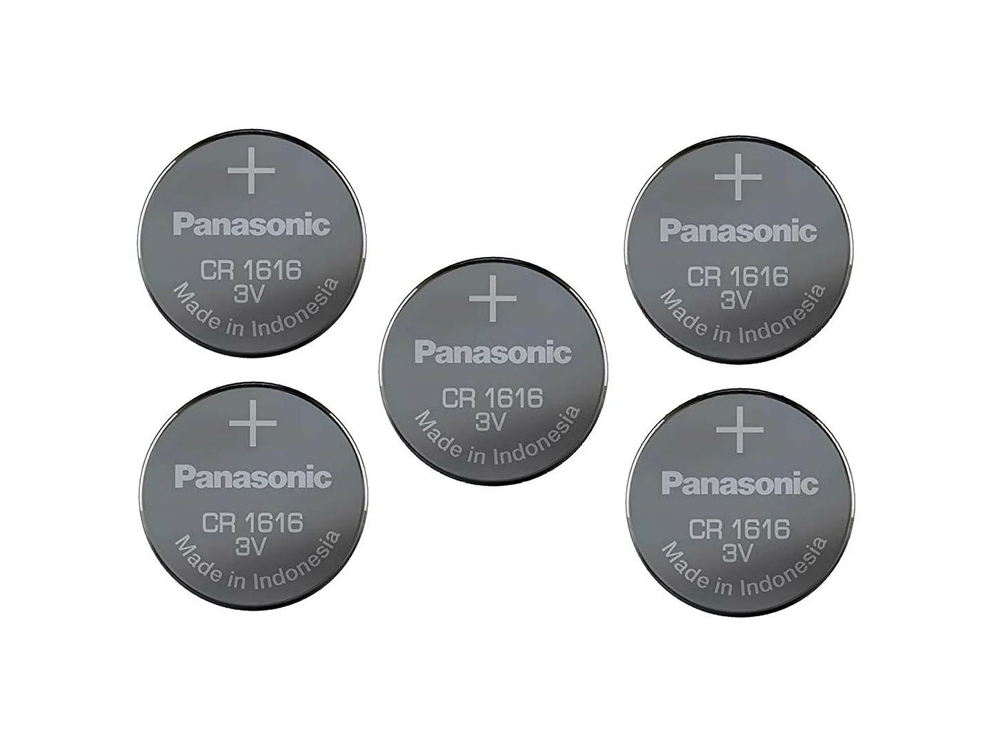 Pack 5 Pilas Panasonic Botón Litio Cr1616 3V 2