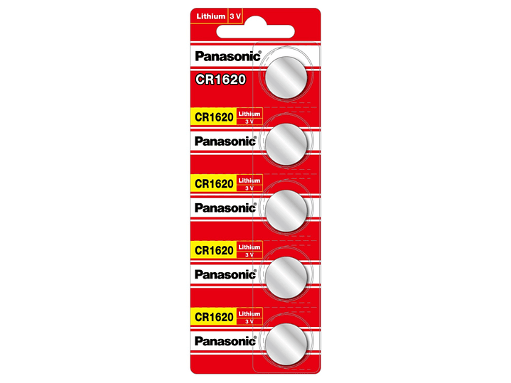 Pack 5 Pilas Panasonic Botón Litio Cr1216 3V 1