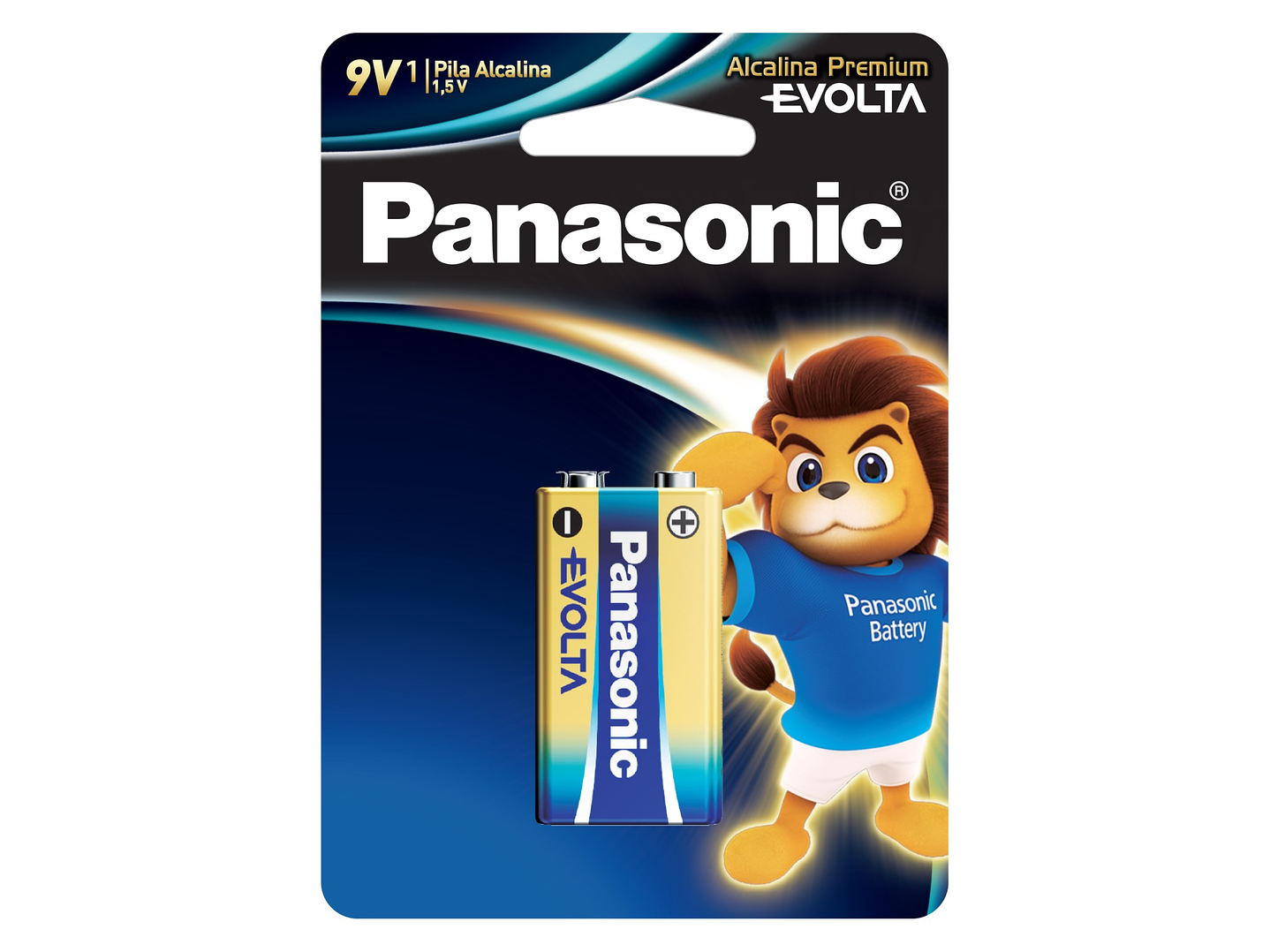 Batería 9V Alcalina Panasonic Evolta 6LR61 1