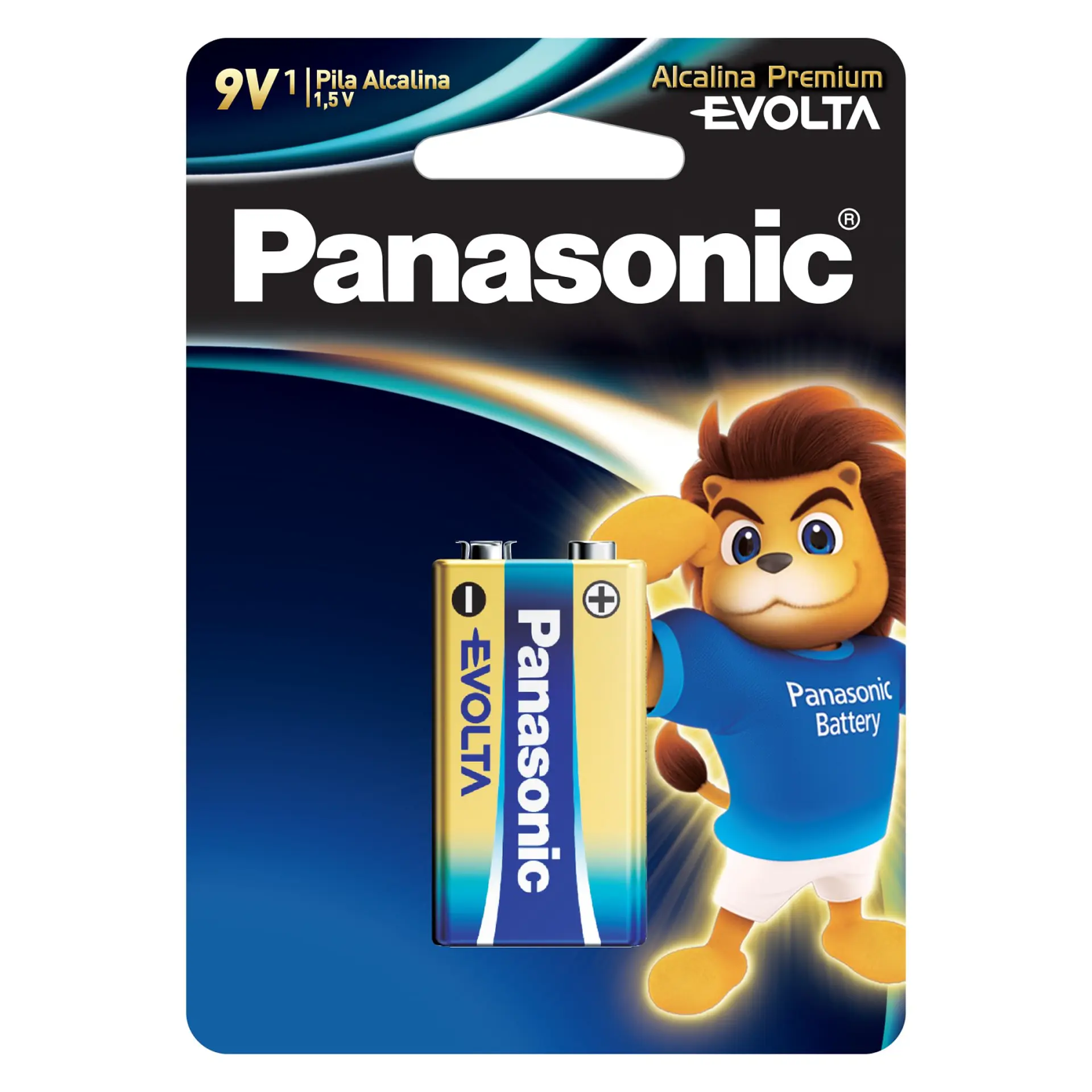 Batería 9V Alcalina Panasonic Evolta 6LR61 1