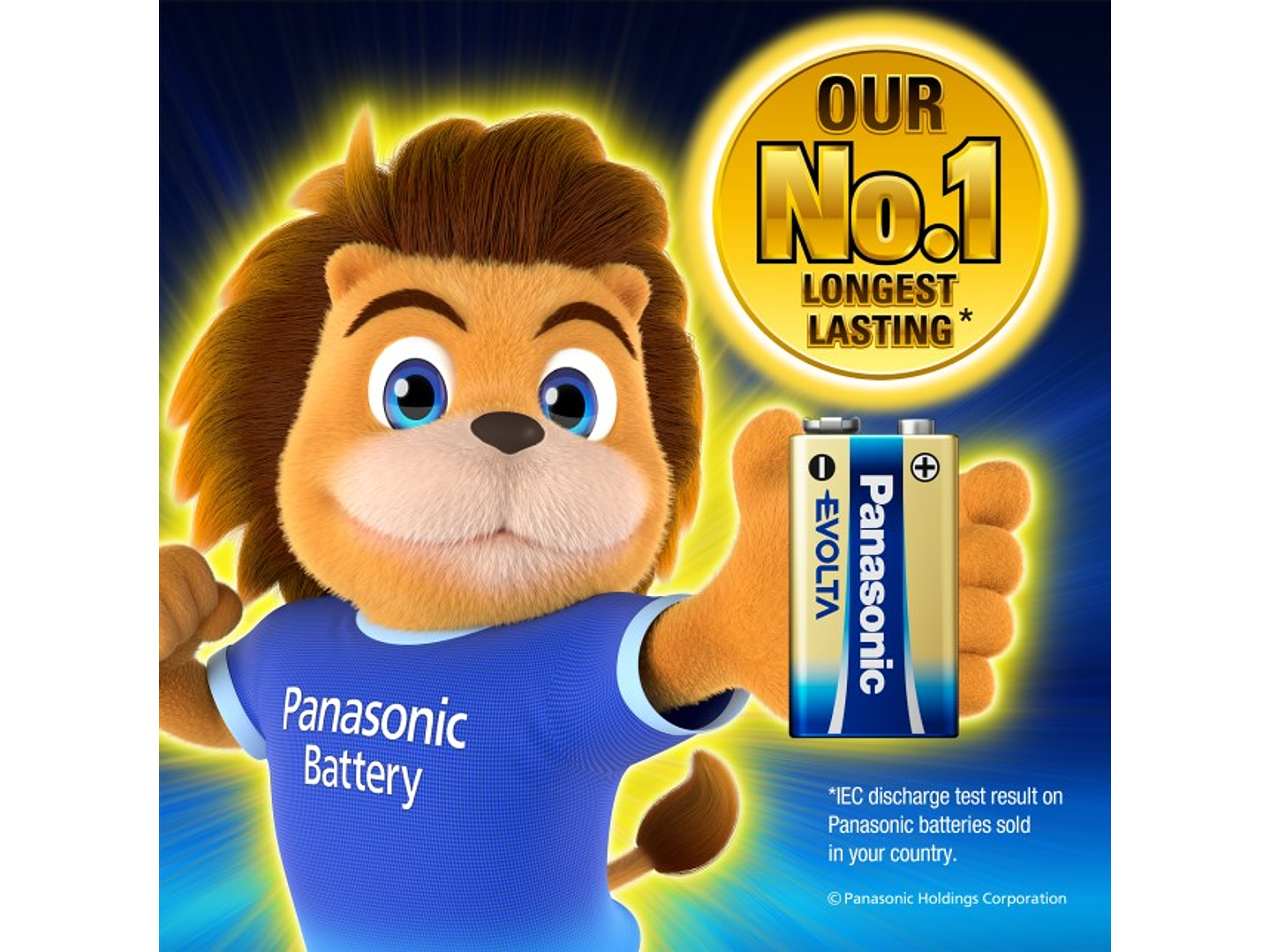 Batería 9V Alcalina Panasonic Evolta 6LR61 3