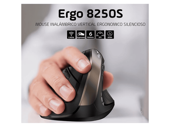 Mouse Genius Ergo 8250s Vertical Inalámbrico 3