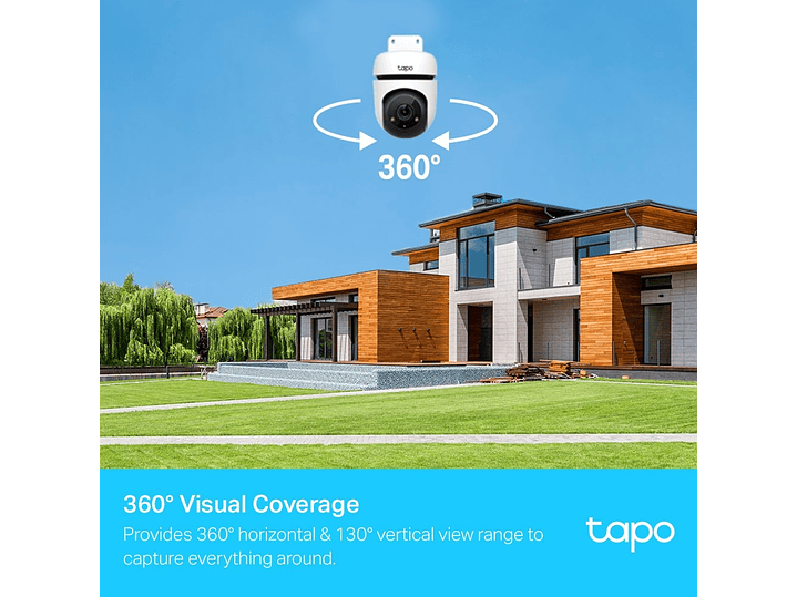 Cámara de Seguridad Exterior Wifi Tapo C500 P/T 360° 4