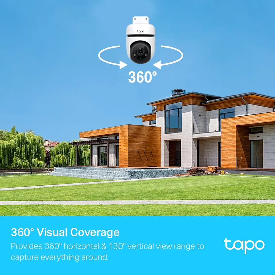 Cámara de Seguridad Exterior Wifi Tapo C500 P/T 360° 4