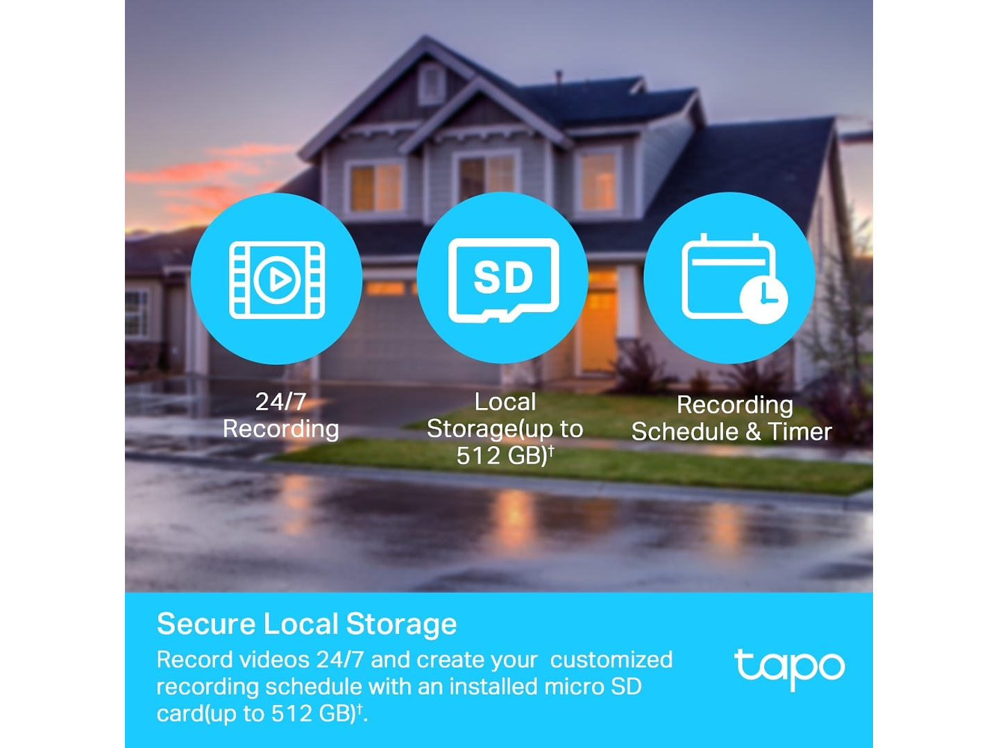 Cámara de Seguridad Exterior Wifi Tapo C500 P/T 360° 8