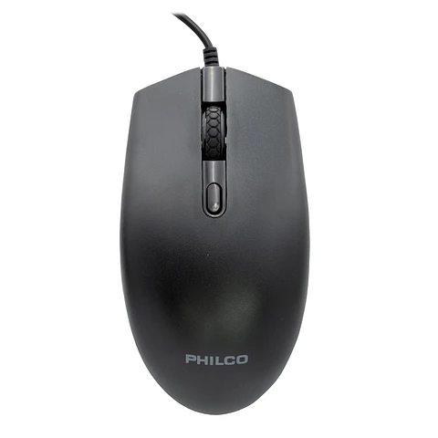 Mouse Óptico Philco Alámbrico Usb 7204B